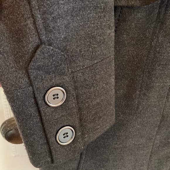 Women's H&M Dark Grey Military Style Winter Coat with stand up collar size 12 - Picture 6 of 8